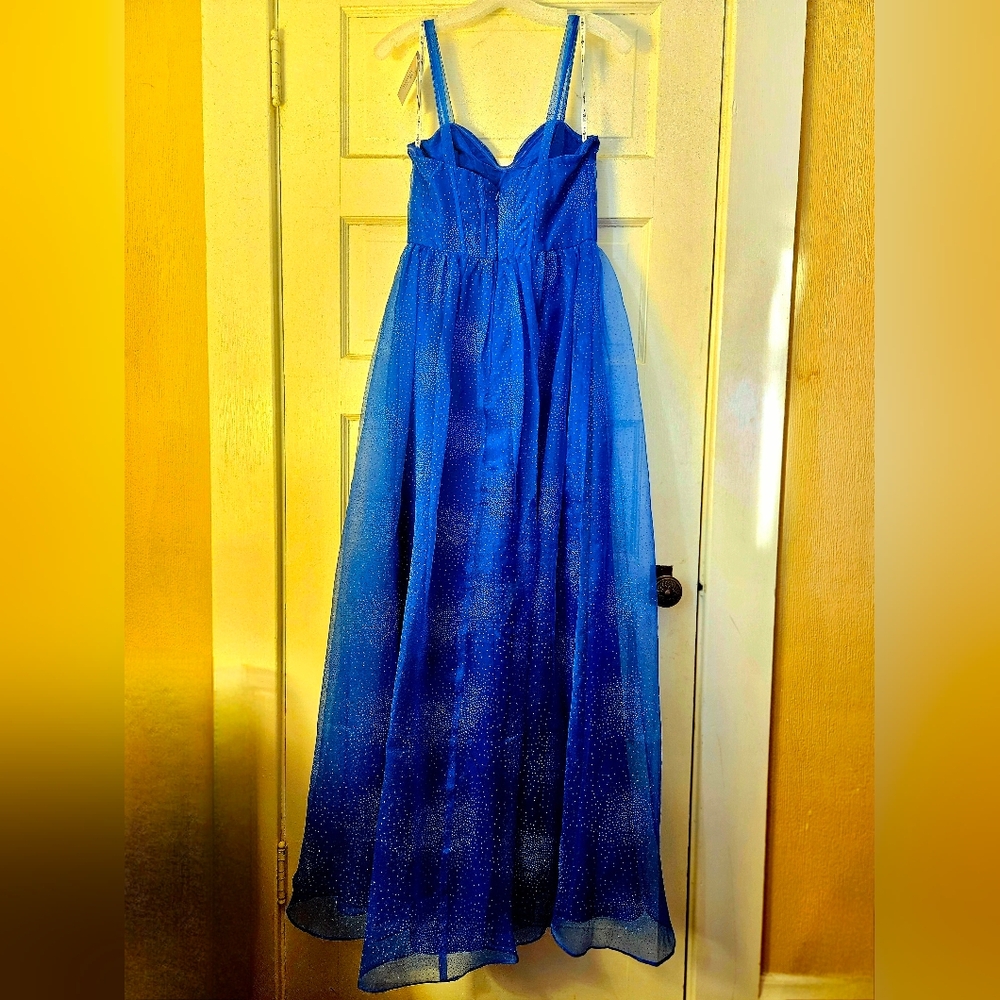 Elegant Glitter Corset Prom Dress - Picture 3 of 4